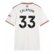 Arsenal Riccardo Calafiori #33 Replike Rezervni Dres 2025-26 Kratak Rukav
